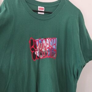 Supreme Payment Tee in the 'Light Pine' colorway